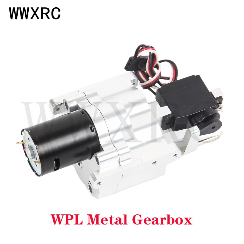 Wpl Metal Gearbox Full Metal Gear 2-Speed Super Large Torque 370 Motor for WPL B14 B24 B36 C14 C24 MN D90 MN99S RC Car Upgrade