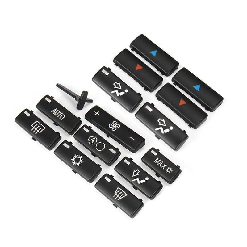 14 Knoppen Key Caps Vervanging Klimaat Een/C Control Bedieningspaneel Schakelaar Knoppen Cover Caps Voor Bmw E39 E53 525i 530i 540i M5 X5