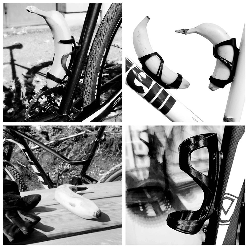 Lightweight MTB Road Bicycle Banana Stand Aluminum Alloy Banana Holder Replenish Energy in Time Cycling Bike Tube Banana Support
