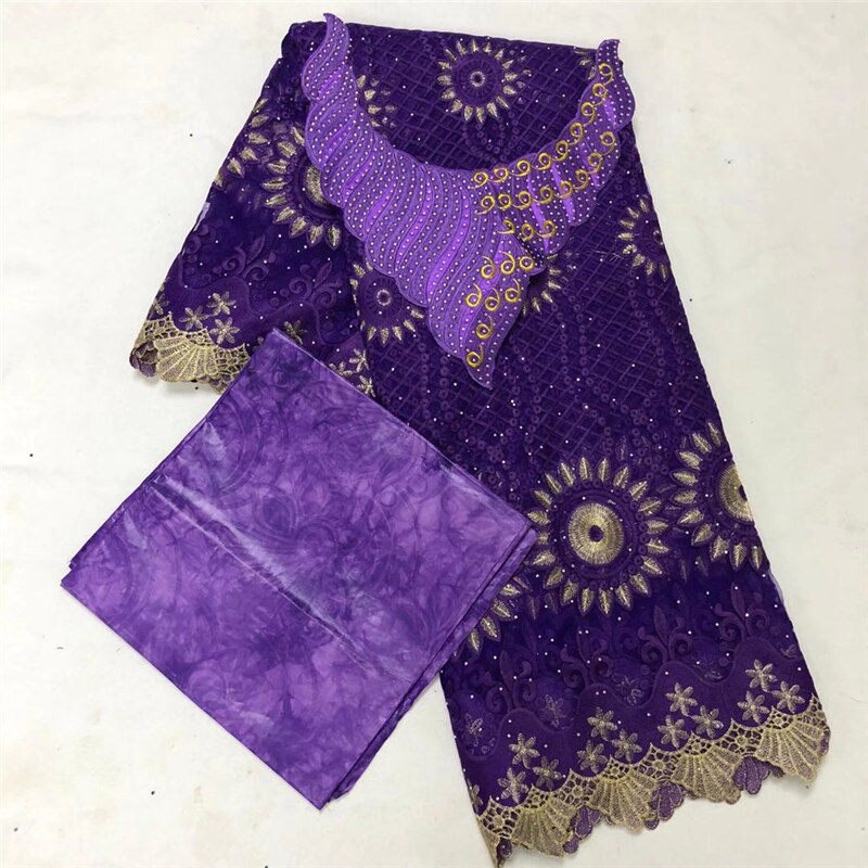 Guinea Brocade Fabric cotton Bazin Riche African Bazin Riche Fabric Top 2.5+2.5 yards: 18