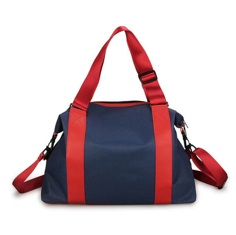 2020 masculino casual náilon esporte bolsa de viagem design impermeável grande bagagem bolsa: Azul