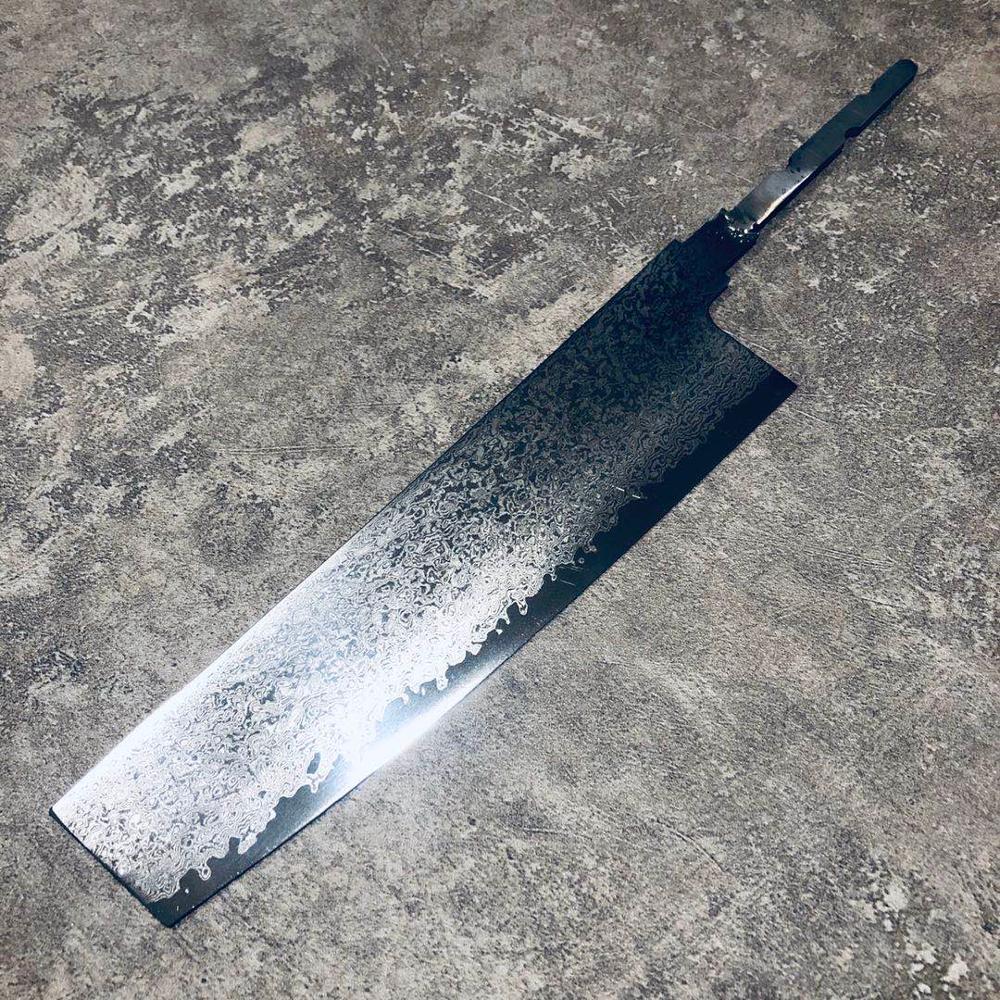 DIY Handmade Forged Kitchen Knife Blank Japanese Damascus Chef Knife Material Sharp Santoku Sliced Bread Nakiri Gyuto