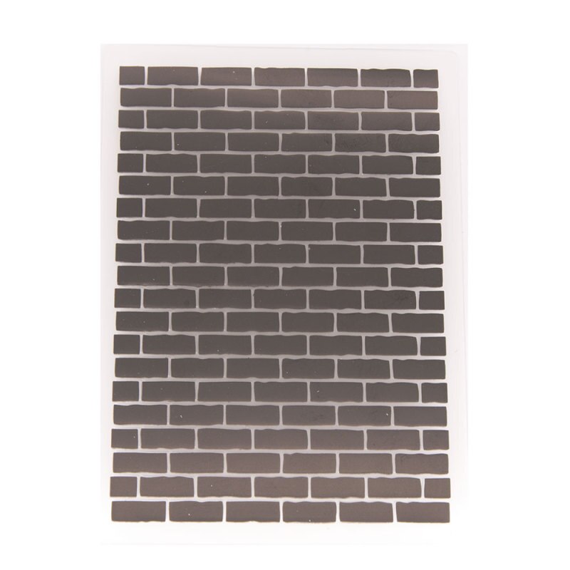Plastic Brick Wall Pattern Stencils Embossing Folders DIY Scrapbooking Paper Card Making for Photo Album Wedding Decoration 1Pc: Default Title