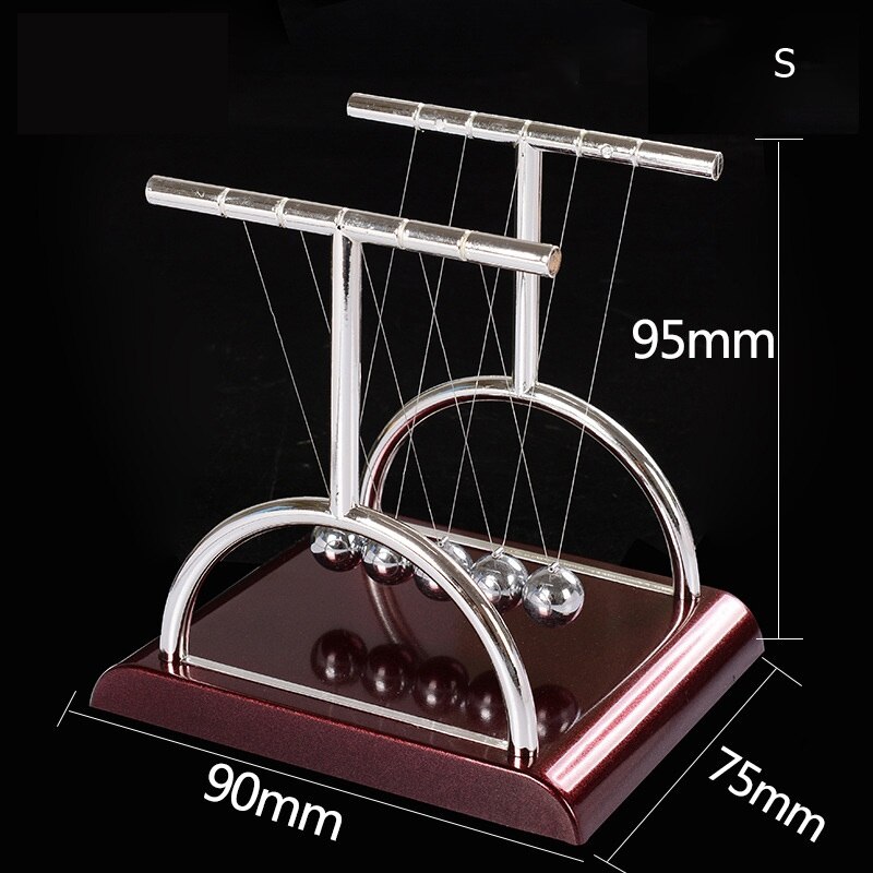 Newton Slinger Balans Bal Roterende Perpetual Motion Fysieke Science Pendulum Toy Natuurkunde Tumbler Craft Thuis Decortion: T shape small