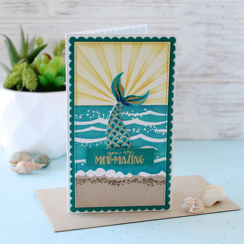 Sydda mini smala stacklar petite pilgrimsmussla smala ramar metall skärverktyg för gör-det-själv scrapbooking präglingskort hantverk