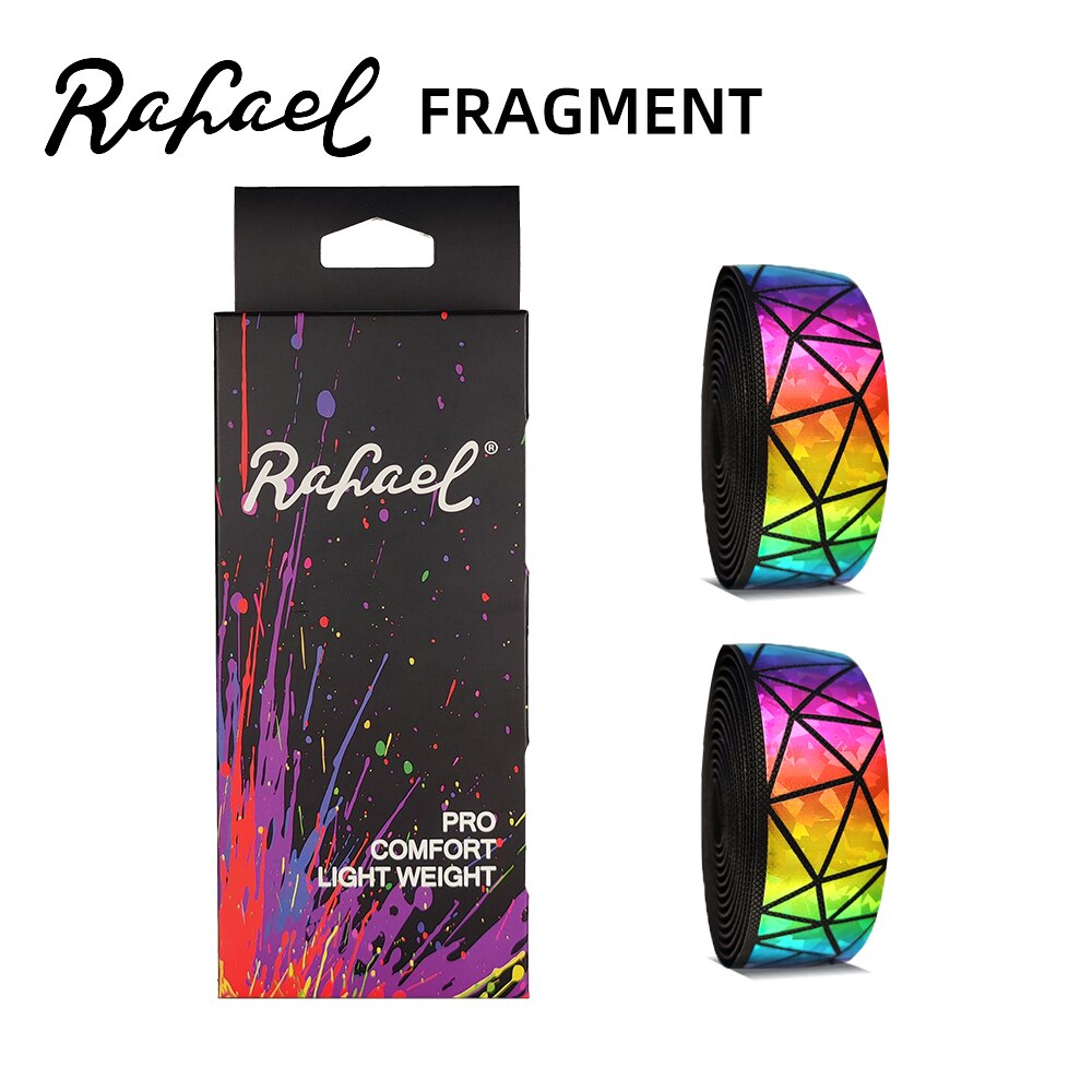 Fietsen Road Mtb Dazzling Reflecterende Driehoek Anti-Vibratie Pu Fiets Stuur Antislip Ademend Persoonlijkheid Fiets Riemen: Style1 Fragment