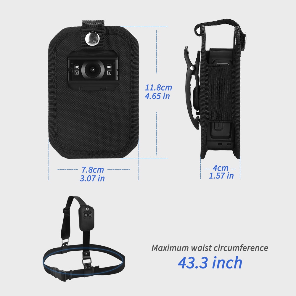 Body Camera Blet Boblov WA7 WN9 HD31 HD66 Lichaam Gedragen Camera Riem