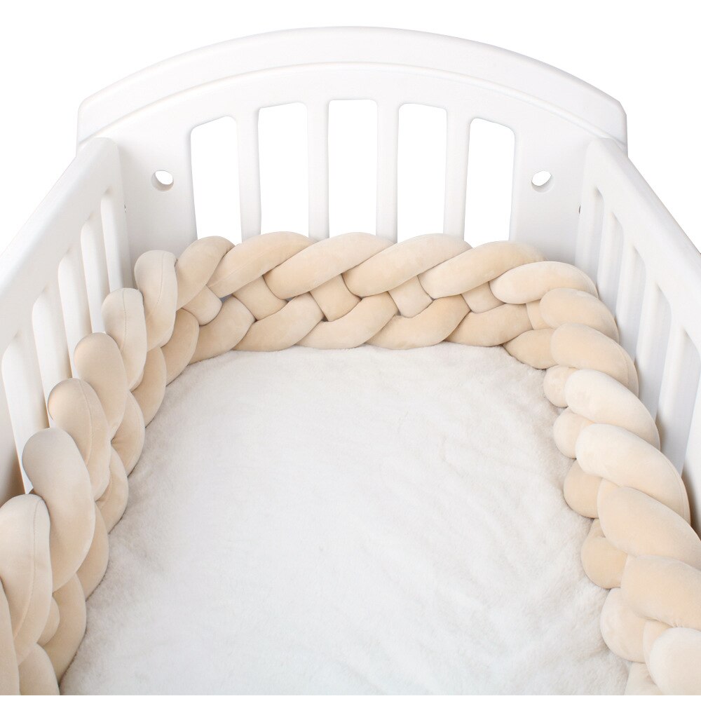 220CM nordisch Babybett flechten Stoßstange Art Zimmer Baby Bett umgeben Seite Beschützer freundlicher Schlafzimmer Dekoration Tour De zündete bebe Tresse: 3-220CM