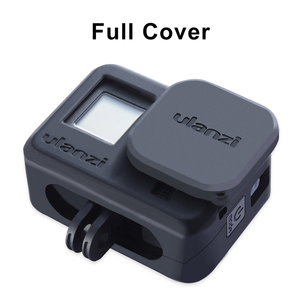 Ulanzi G8-3 Volledige Cover Silicon Beschermhoes Voor Gopro 8 Hero Zwart Met Type C Poort Opladen Gopro 8 Accessoires