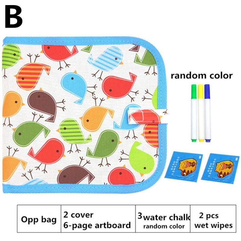 VIP 1 Set Portable Soft Chalk Drawing Board: B 6 pages