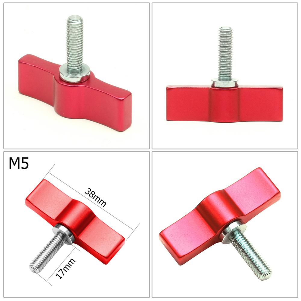 4pcs Aluminum Adjustable Handle 17mm M4 M5 M6 Thread Screw Adapter T shape Locking Screw Clamp Wrench Spanner Camera Accessories