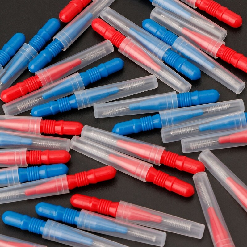 30/50Pcs Clean Tooth Floss Head Hygiene Dental Interdental Brush Toothpick Care
