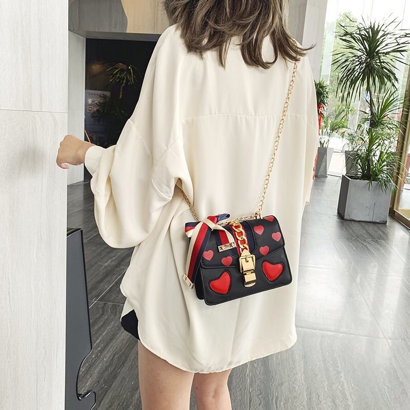 Tamanho, moda, beleza, corações, bolsas, primavera 2021, nova pequena corrente, grande cinto, bolsa de ombro slung.