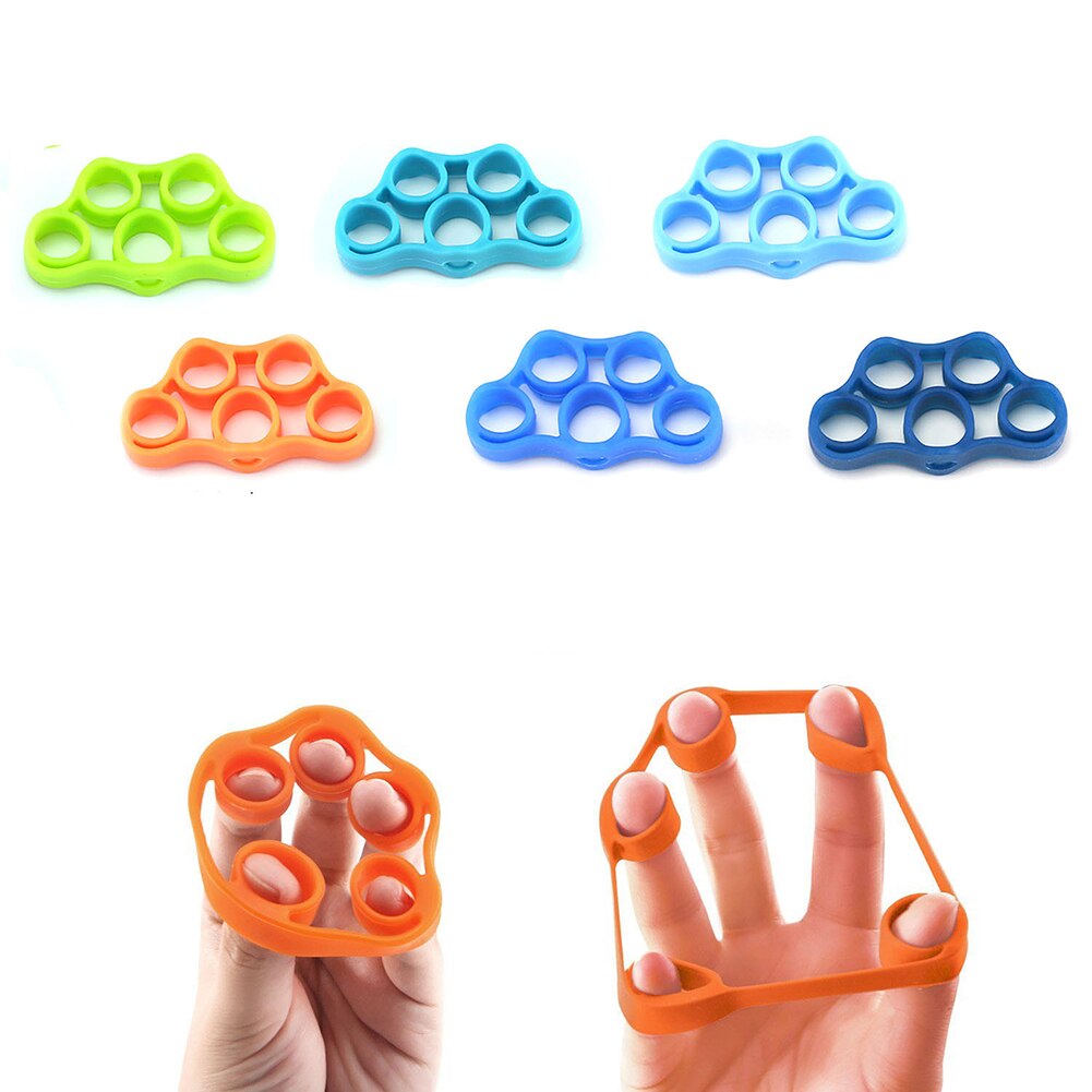 5 löcher Hand Griff-stärkungsmittel Finger Bahre Gitarre Klavier Festigkeit Trainer Finger Expander ÜSpund Trainer