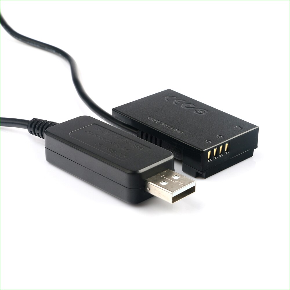 5V USB LP E12 LPE12 ACK-E15 DR-E15 Dummy Battery&DC Power Bank USB Cable for Canon EOS 100D Rebel SL1 Kiss X7 PowerShot SX70 HS