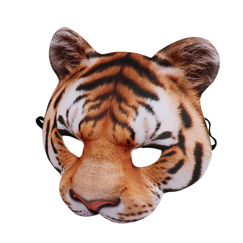 Halloween 3D Tijger Wit Tigers Masker Party Cosplay Maskers Horror Tigers Masque Halloween Party Decoratie Accessoires