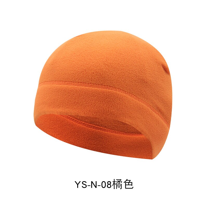 Casquette polaire extérieure, automne hiver laine mélanges doux bonnet tricoté hommes femmes chapeaux Ski casquettes bonnets couleur unie 12 couleurs: H