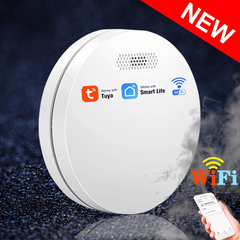 Smoke Detector Ultra-thin Tuya and Smartlife App W... – Grandado