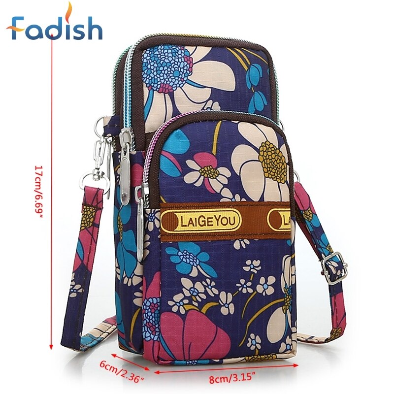 Vrouwen Crossbody Mobiele Telefoon Schoudertas Pouch Case Riem Handtas Portemonnee Portemonnee JUL31