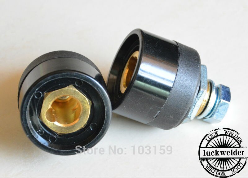 Panel Socket Welding Cable Connector 35-50 DINSE Style 200 - 300 Amp PS3550