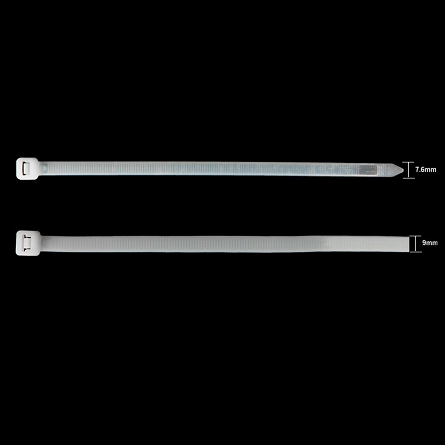 100pcs Nylon Ties Cable Ties 14 Inch 176lb Self-Locking Plastic Zip Ties Tensile Strength for Wire Organization Fixation Package