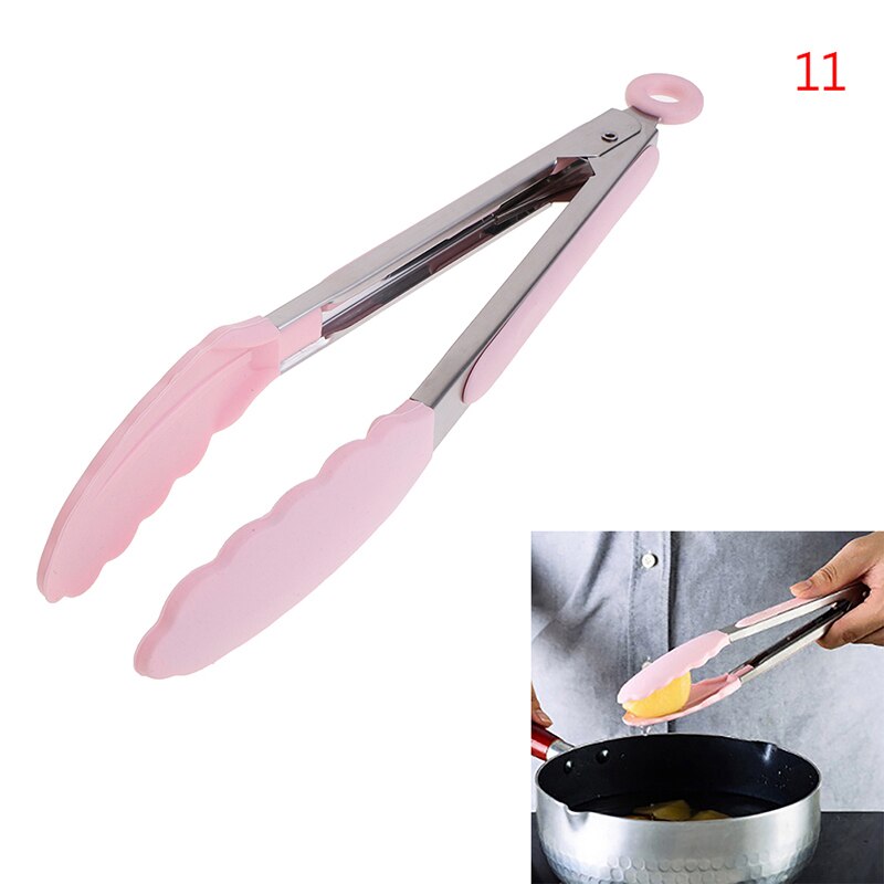 Silicone Cooking Utensils Set Non-stick Spatula Shovel Wooden Handle Cooking Tools Set With Storage Box Kitchen Tools: N11
