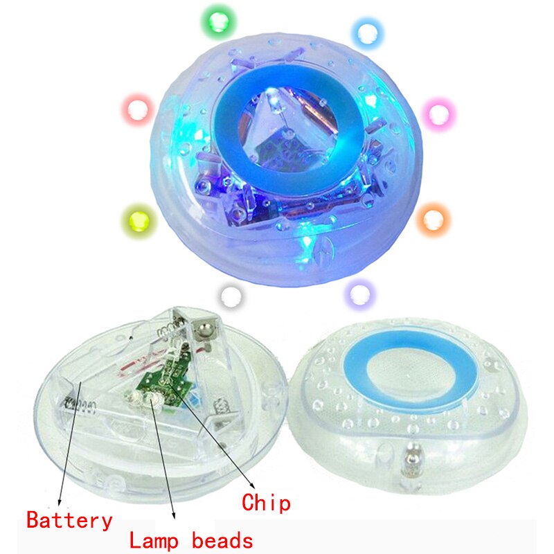 children&#39;s bath floating light toy bathtub light underwater light waterproof colorful LED light toy swimming bath toy