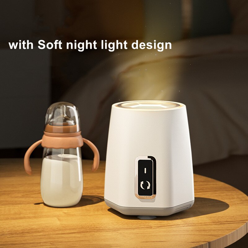 Mélangeur intelligent de lait en poudre pour bébé, Rechargeable par USB, avec veilleuse, doux, 3 niveaux réglables