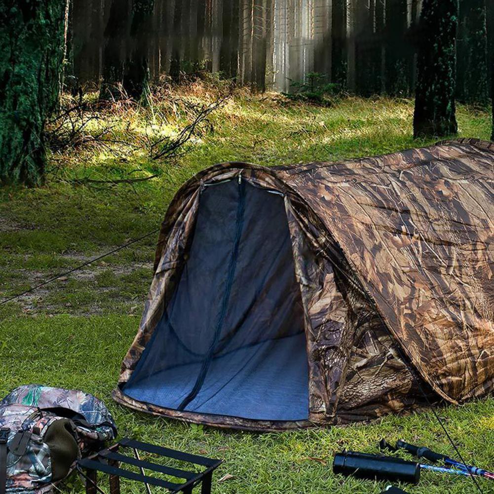 80% Hotcamping Tent Draagbare Waterdichte Polyester Opvouwbare Automatische Popup One-Man Tent Voor Buiten