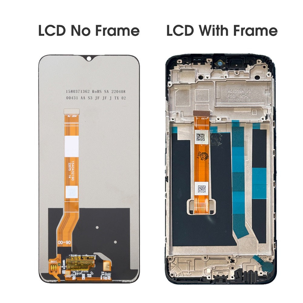 6.56 " til oppo  a17 a17k lcd-skjerm berøringsskjerm digitaliseringsenhet med ramme til oppo  a17 a17k cph 2477 cph 2471 lcd-erstatning