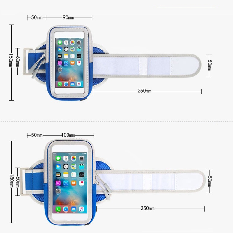 N0HA-funda de teléfono móvil impermeable para deportes al aire libre, bolsa de brazo con pantalla táctil, Universal, para correr y trotar