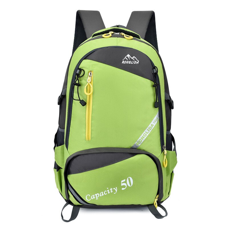 50L Unisex Rugzak Mannen Reizen Rugzak Sporttas Outdoor Wandelen Trekking Nylon Rugzak Klimmen Camping Rugzak Voor Mannelijke: green