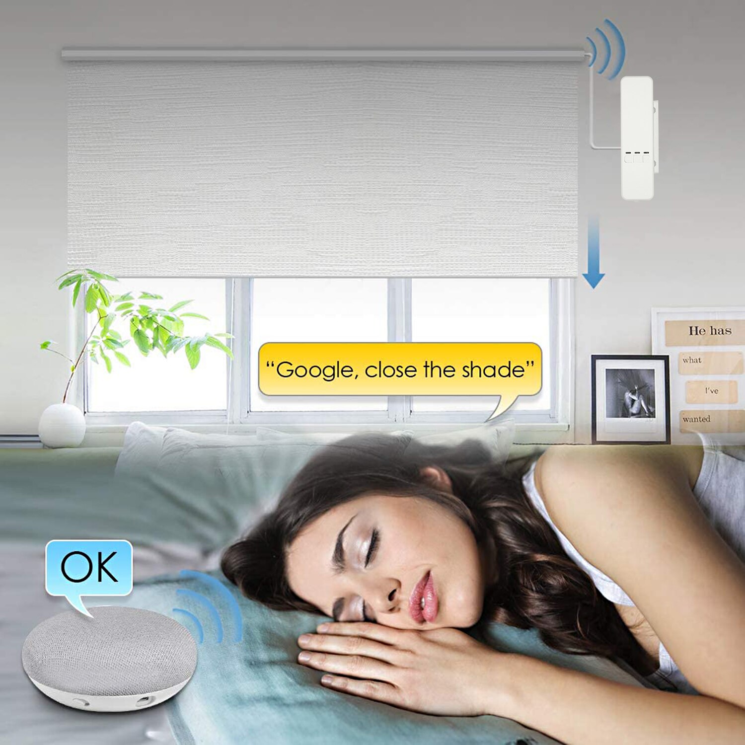 WiFi Tuya DIY Clever Motorisierte Kette Rollos Schatten Verschluss Stock Motor- APP Kontrolle Kompatibel mit Alexa Google HomeControl