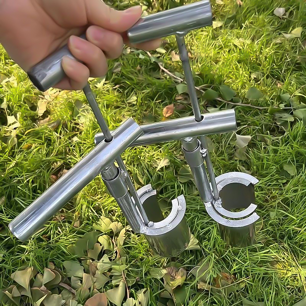 Handheld Garden Barrel Transplanter Stainless Steel Digging Seedlings Artifact Agricultural Puncher Planting In Greenhouse
