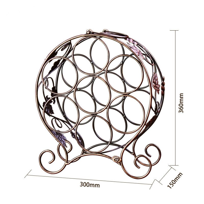 Iron Metal Wine 7 Bottles Red Wine Rack Wine Bottle Holder Holder Rack Barware Drinking Storage ZSP1229926
