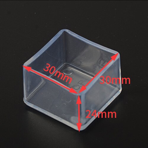 4/8pcs Chaise Jambe Casquettes En Caoutchouc Pieds Tampons Protecteurs Meubles Table Couvre Chaussettes Bouchons Housse Pieds De Nivellement De Meubles Décor À La Maison: Square 30x30mm / 8pcs