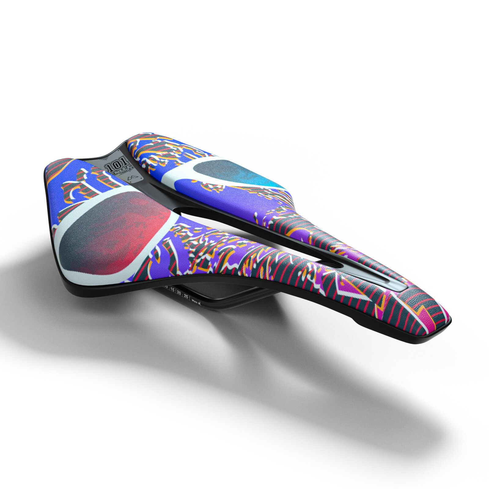 Kleurrijke Patroon Gel Extra Zachte Fiets Mtb Zadel Kussen Fiets Hollow Zadel Road Mountainbike Zetel Fiets Accessoires: color 4
