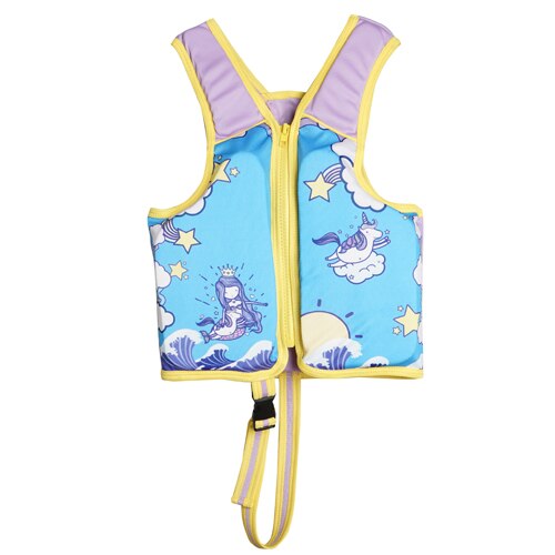 Megartico zwemvest kinderen mermaid eenhoorn zwemmen vest kids swim trainer float voor 2-6 jaar Drijfvermogen Badpak jas leven: L