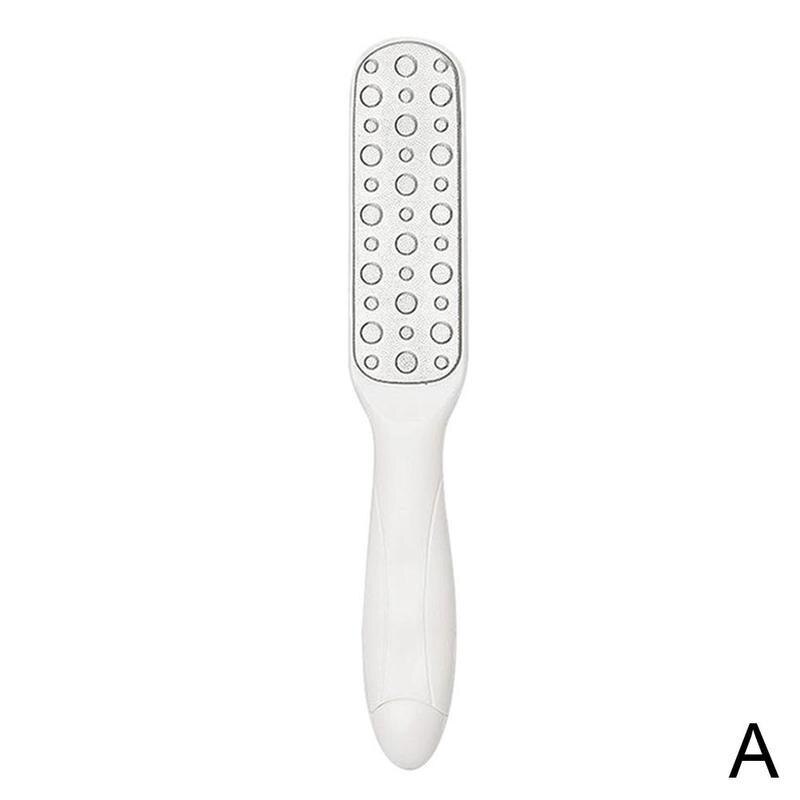 Rvs Voet Bestand Professionele Dubbele Kant Bestand Rasp Rasp Huid Harde Voet Eelt Remover Dode Rasp Voet Hak A7Z6: WHITE