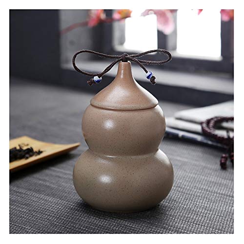 Funeral Urn Cremation Urns Burial Urns at Home for A Small Amount Human Ashes Gourd: Light Grey