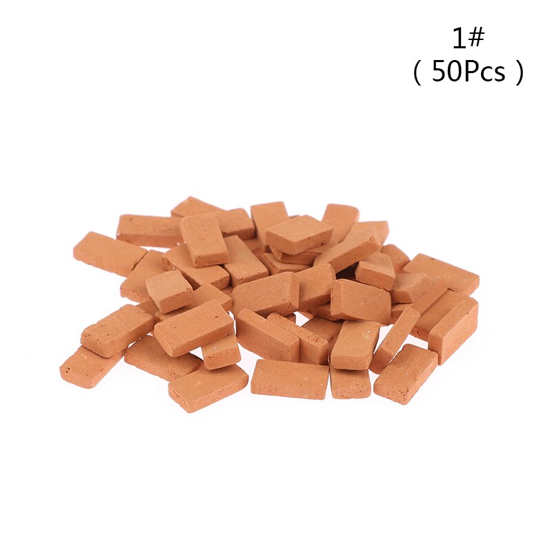 50PCS Sand Table Simulation Brick DIY Building Scenery Portable Miniature Durable Kids Decorative Toy Landscape Modelling: A