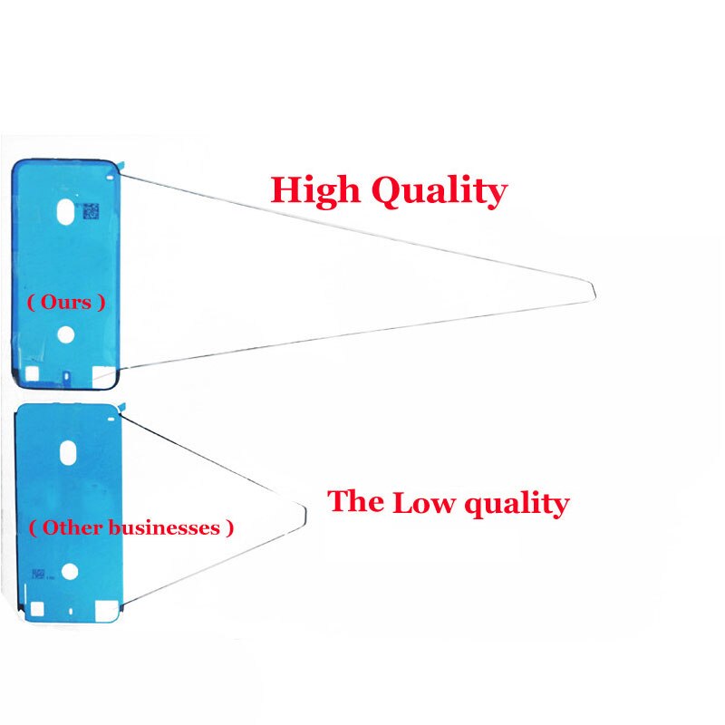 100 Uds pegatina impermeable para iPhone 6S 7 Plus 8 X XS XSM XR 11 pro Max LCD marco de visualización bisel cinta de sellado pegamento adhesivo reparación