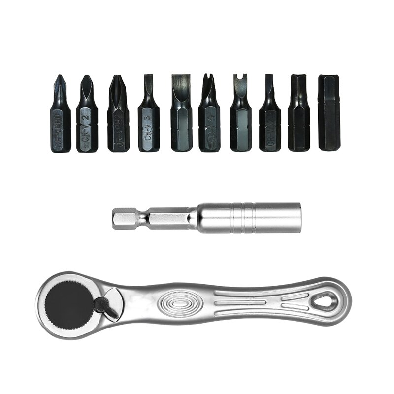 12Pcs Torx Screwdriver Set Multitul Mini Ratchet Wrench Close Quarter Ratcheting Screw Driver Bits Head Set Multi Tool