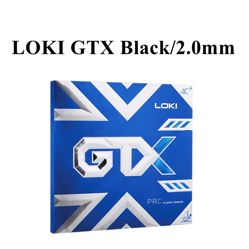 LOKI GTX PRO Table Tennis Rubber (Sticky Offensive with Large Pore Sponge) Original WANG HAO LOKI GTX Ping Pong Sponge: Black