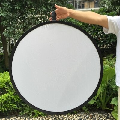 32 " 80cm 5 i 1 rund fotografi/fotoreflektor bærbar sammenleggbar lett rund reflektor med rund bæreveske med glidelås
