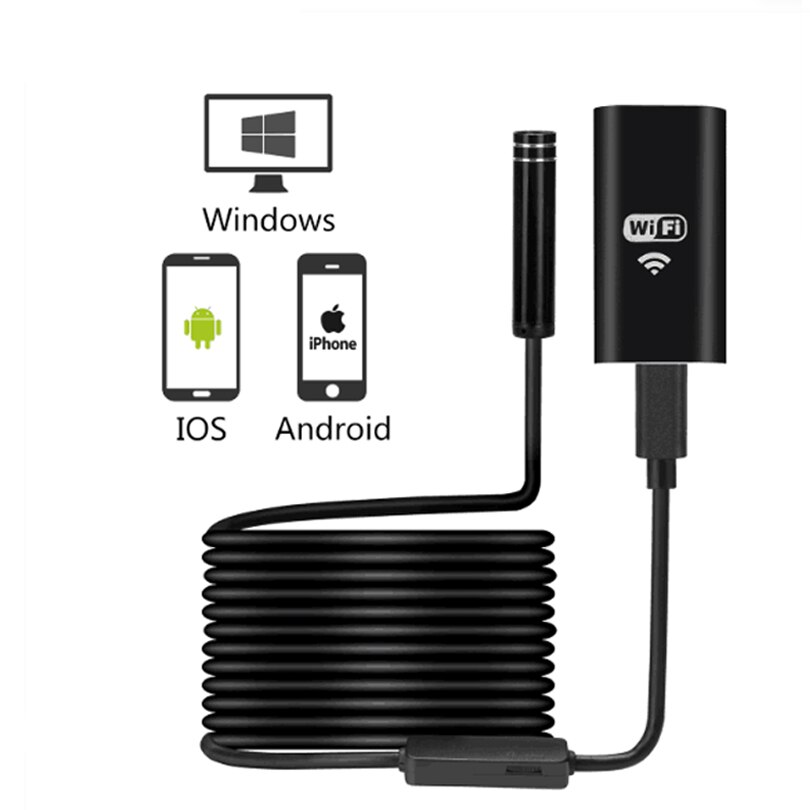 8.0 Mm Endoscoop Camera Hd Usb Endoscoop Met 8 Led 1/2/5M Kabel Waterdicht Inspectie borescope Voor Ios Android Pc