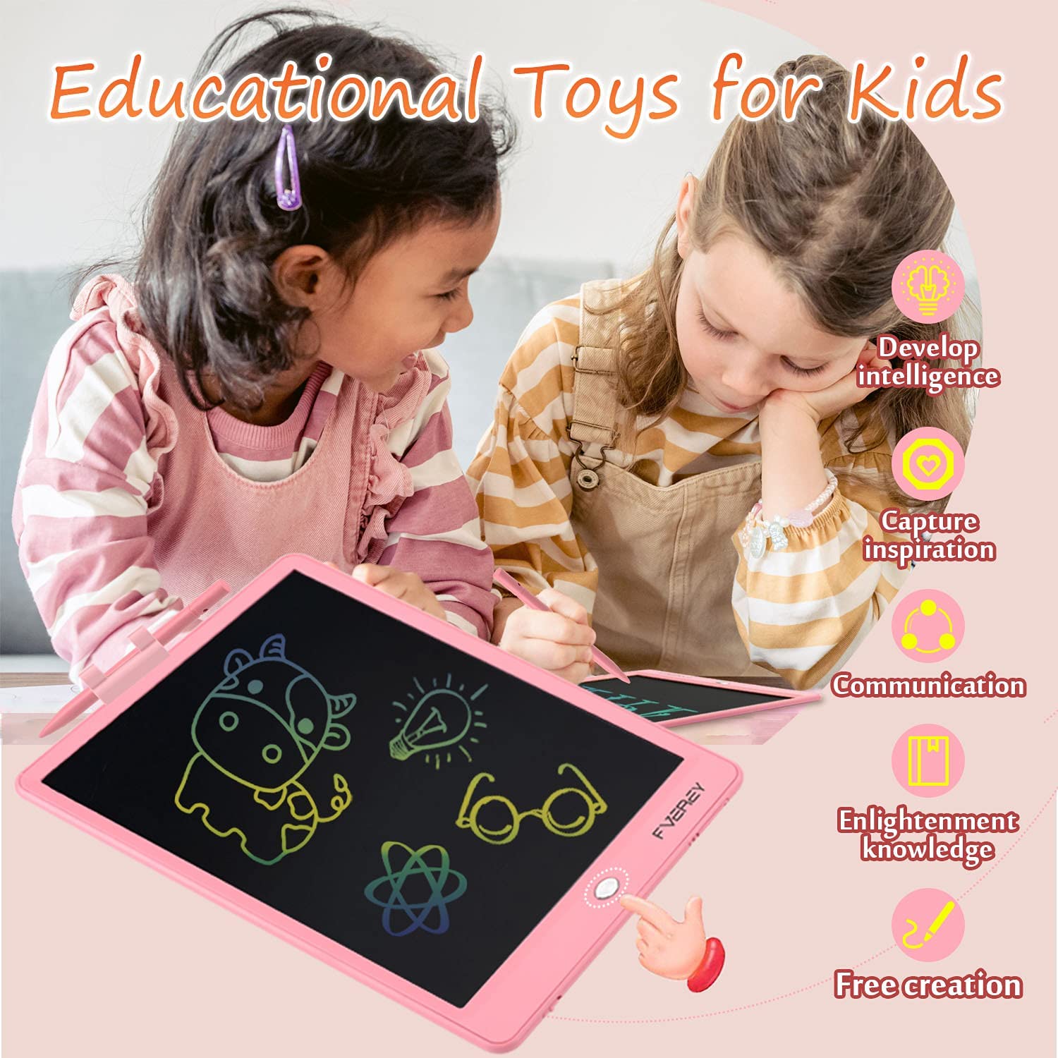 Tableta de escritura LCD para niños y adultos, tablero de dibujo gráfico electrónico de 10 y 8,5 pulgadas, para uso en el hogar, la Oficina y la escuela
