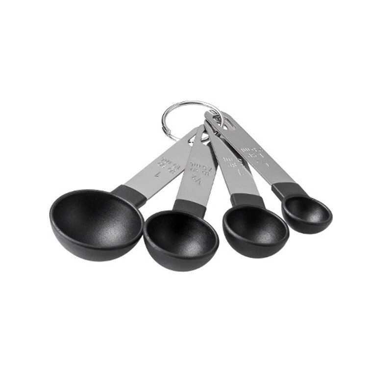 4/8Pcs Measuring Spoons Teaspoon Sugar Scoop Cake Baking Flour Measuring Cups Stainless Steel Handle Kitchen Measuring Tools: MULTI