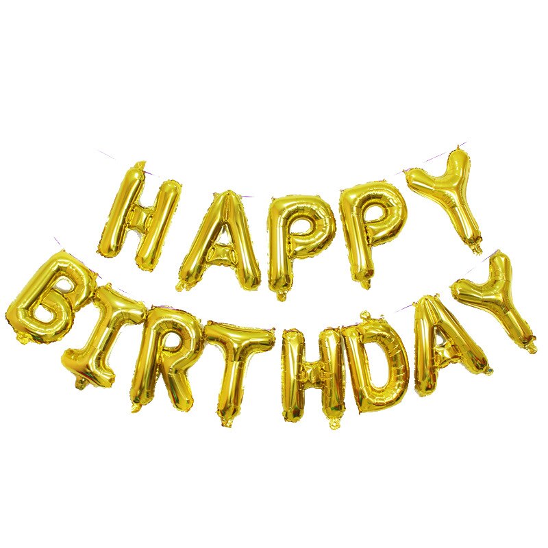 Glücklich Geburtstag Luftballons Folie Brief Ballon Geburtstag Party Dekorationen Kinder Erwachsene Geburtstag Luftballons Alphabet Ballons set