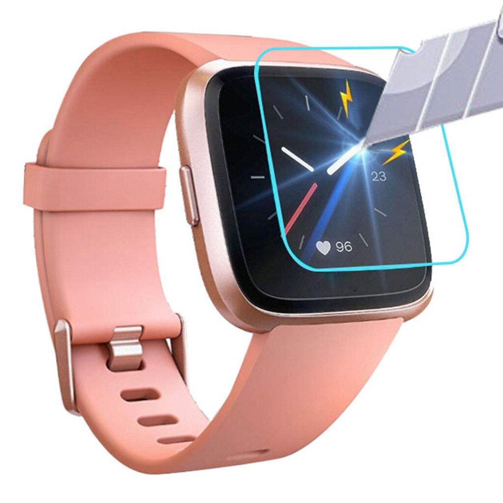 5 PACK Tempered Glass Screen Film Protector For Fitbit Versa Lite Smart Watch screen protector accesorios